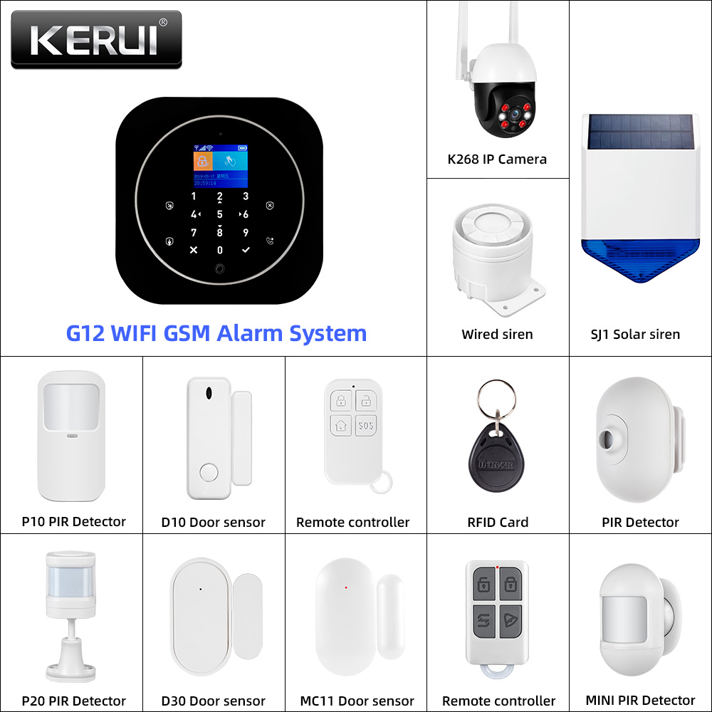 KERUI G12 2G Wifi Wireless Hom - Home Automation System Diy ulasan dan harga