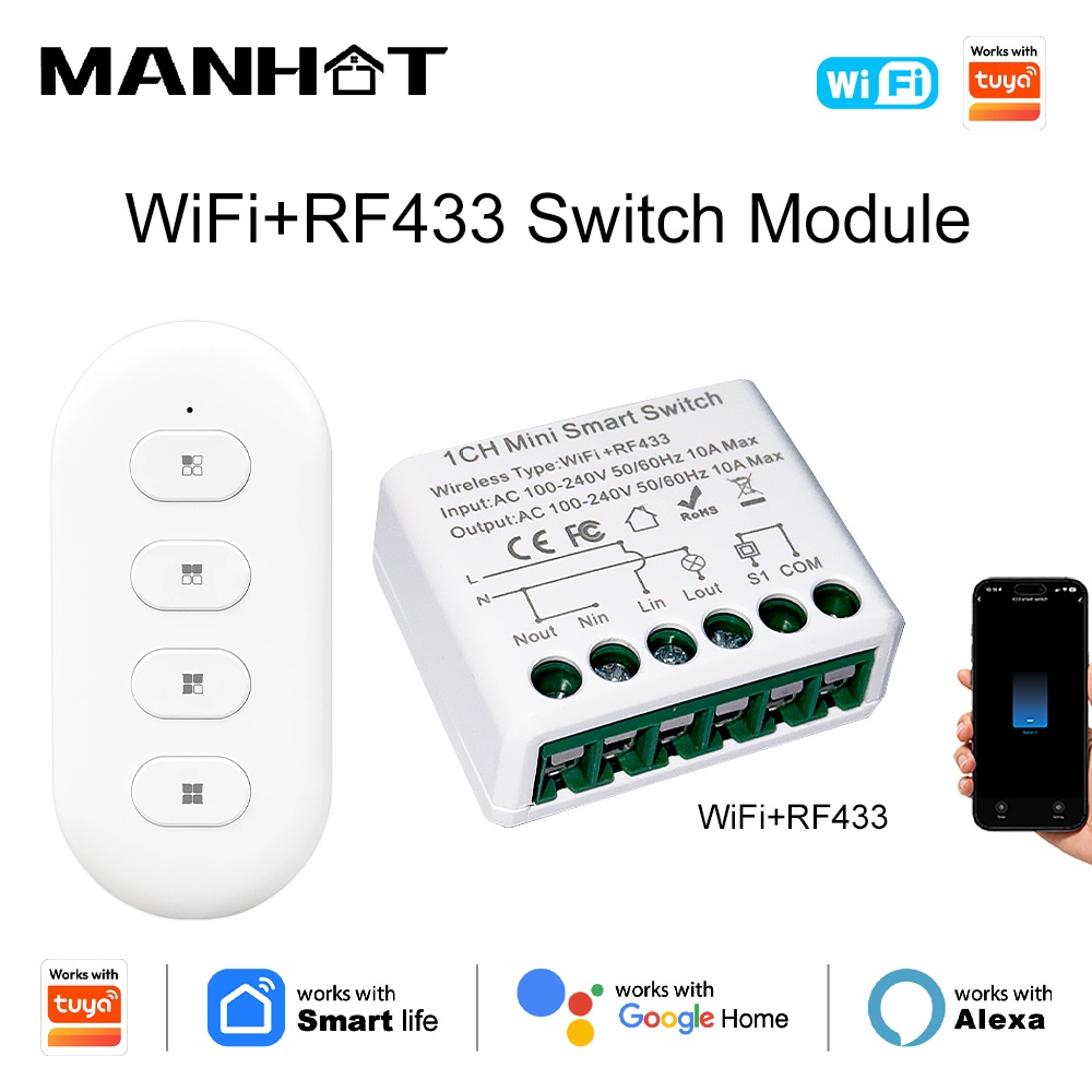 For Tuya WIFI 10A Smart Light  - Diy Automation ulasan dan harga