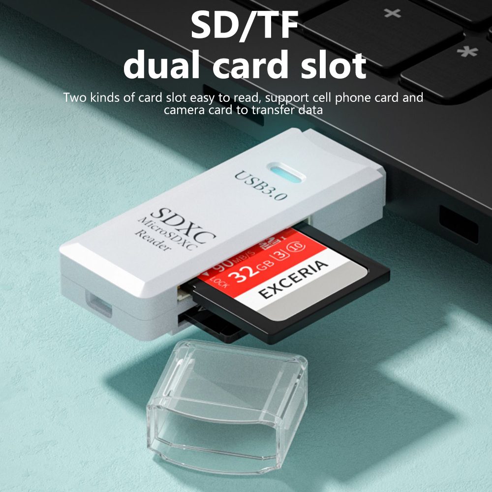 2 In 1 USB 3.0 Card Reader Por - Home Assistant Sd ulasan dan harga