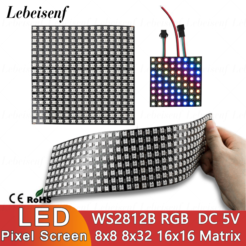 LED Digital Pixels Screen WS28 - Rgb Led Matrix 8X8 ulasan dan harga