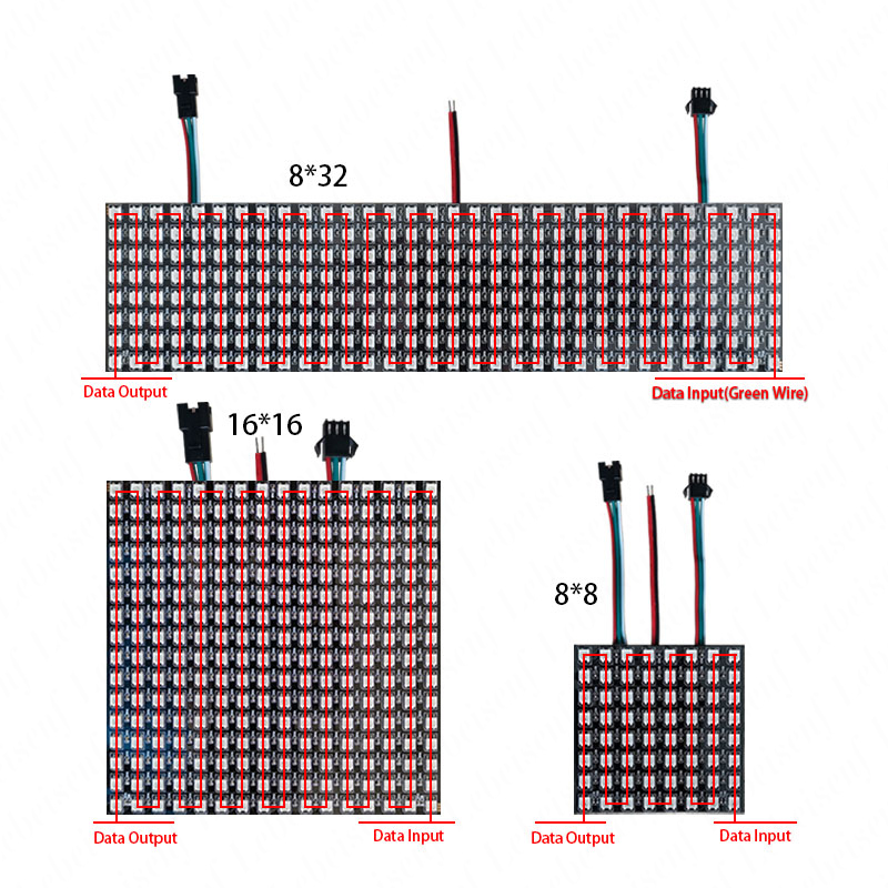 LED Digital Pixels Screen WS28 - Rgb Led Matrix 8X8 ulasan dan harga