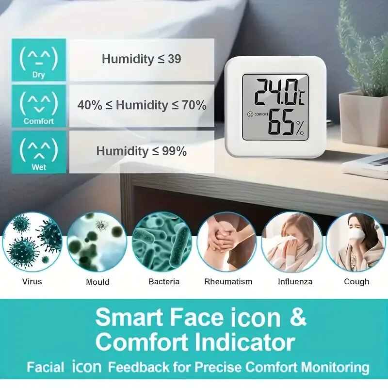 Digital Hygrometer Thermometer - Temperature Humidity Sensor ulasan dan harga