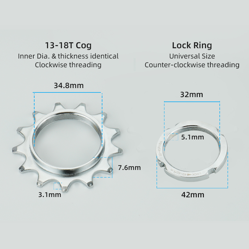 Bicycle Fixed Gear 13T 14T 15T - Matter Hub Thread ulasan dan harga