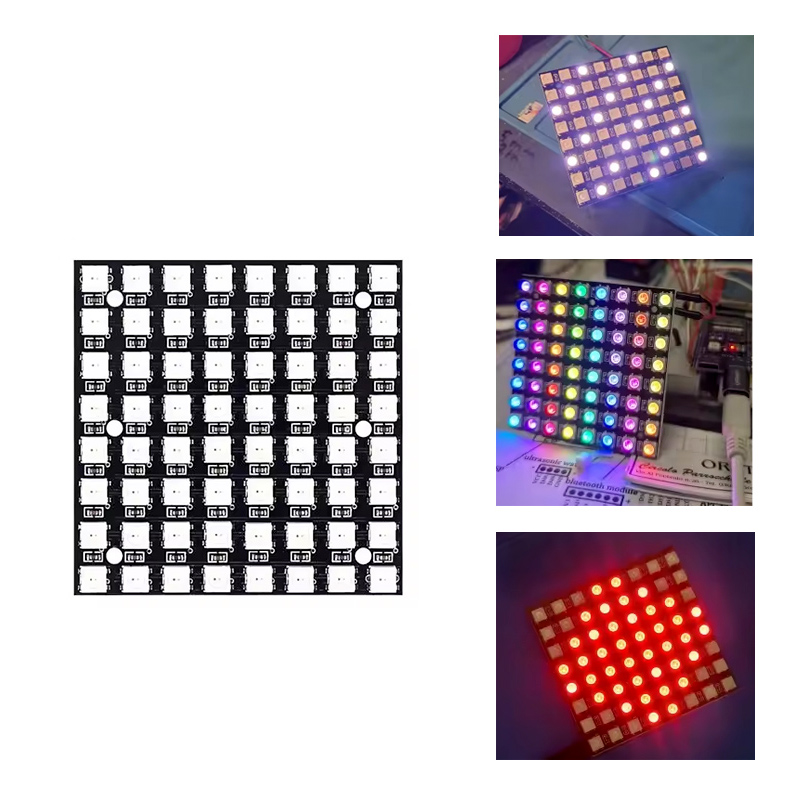 WS2812 LED 5050 RGB 8x8 64 Bit - Rgb Led Matrix 8X8 ulasan dan harga