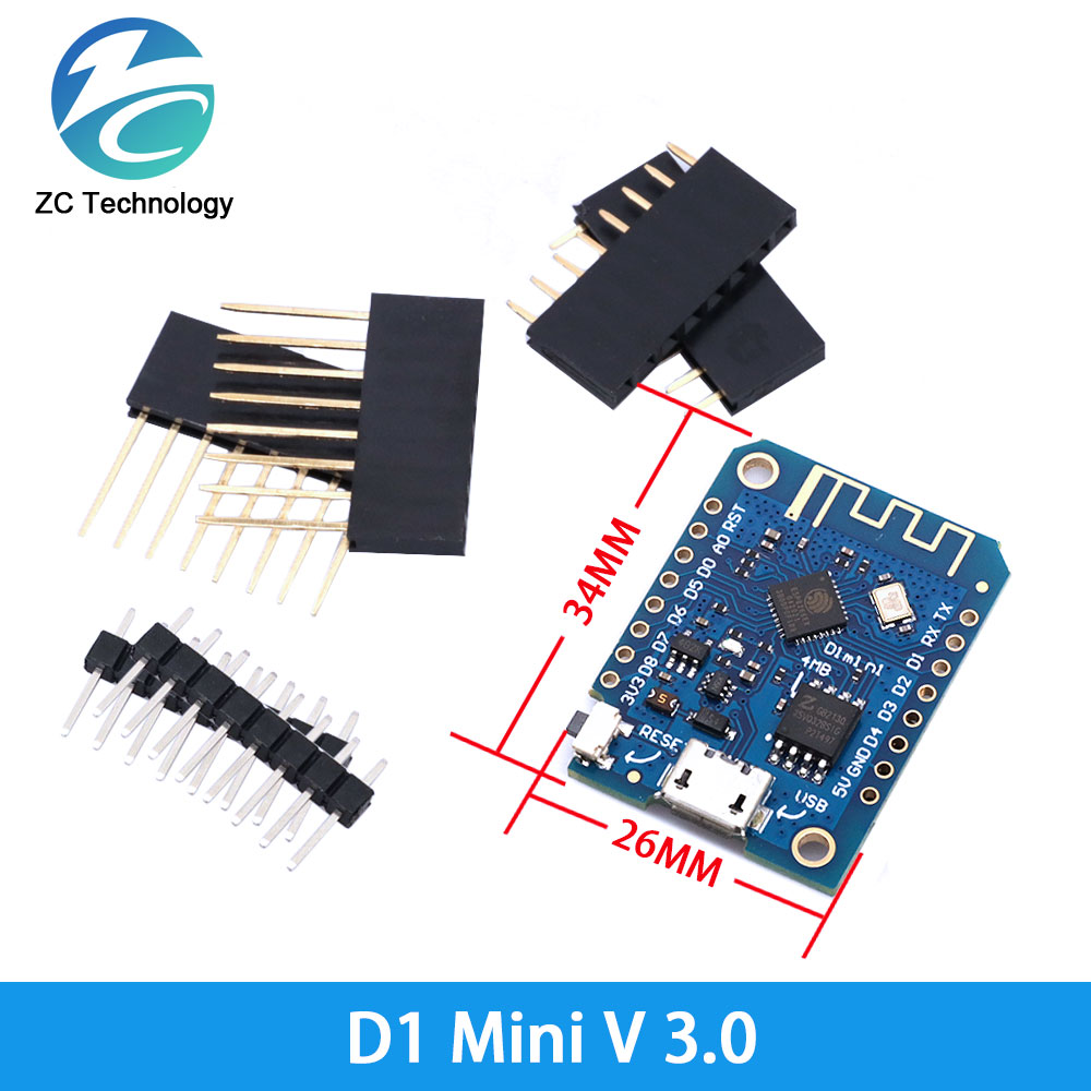 D1 Mini ESP8266 ESP-12F CH340G - Esp8266 Nodemcu Board ulasan dan harga