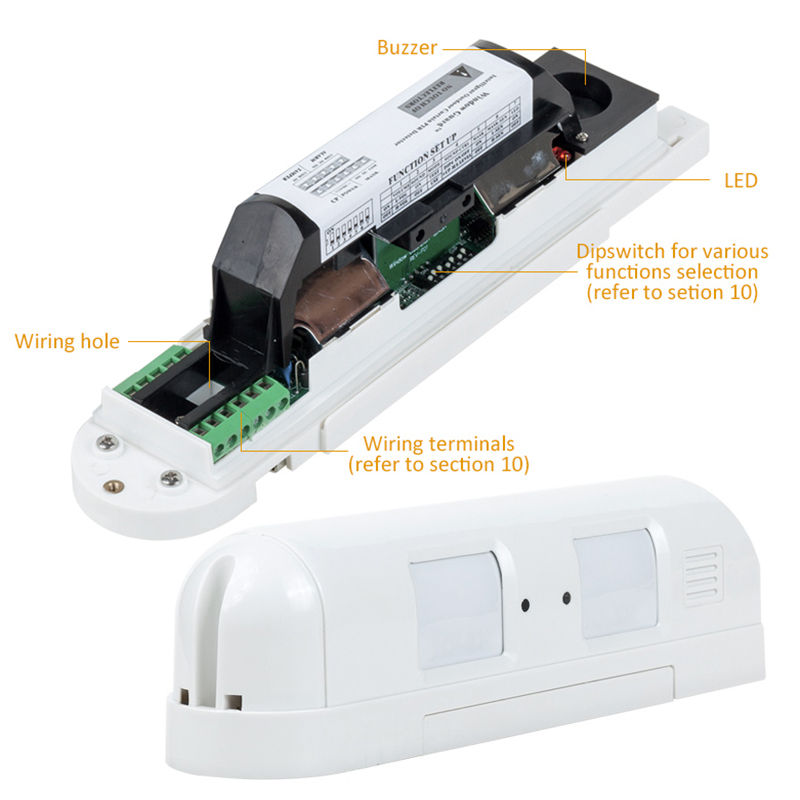 DC12V Wired Dual Curtain PIR M - Motion Sensor Pir Wired ulasan dan harga