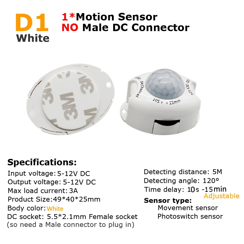 PIR Motion Sensor Switch 12V D - Motion Sensor Pir Wired ulasan dan harga